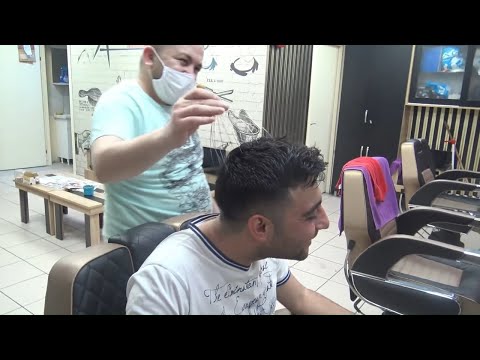 ASMR TURKISH BARBER + NECK CRACK + head, foot, back, arm, face, neck, ear, palm, wire, sleep massage