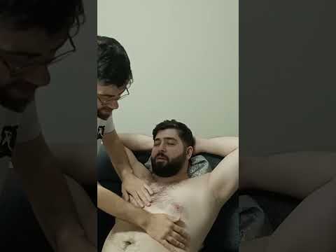 The most relaxing techniques for the chest, arms, and abdomen. #satisfying #relaxing #asmr #shorts