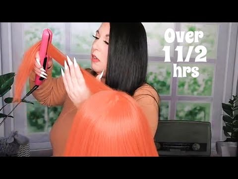 ASMR Hair Salon Roleplay Compilation (Gossip, Haircut, Hair Straightening, Blow Dry, Hair Dryer)