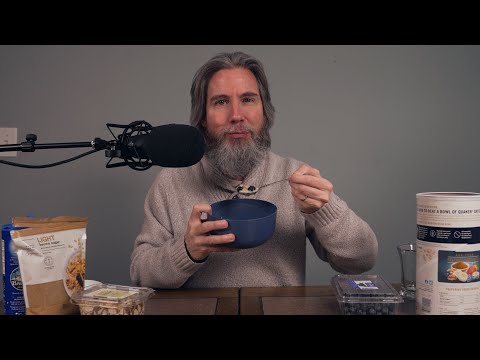 ASMR Preparing & Eating Oatmeal (with Almonds, Blueberries, Brown Sugar & Sea Salt)