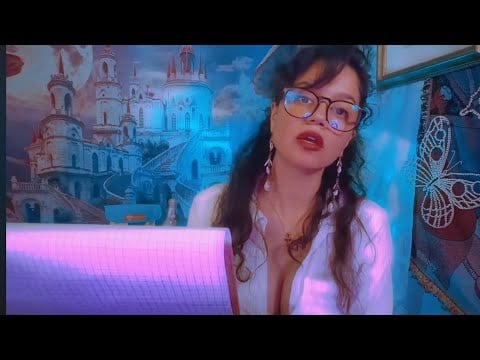 ASMR~ Dreamy Sleep Clinic Unintelligibly Studying + Watching You While You Sleep