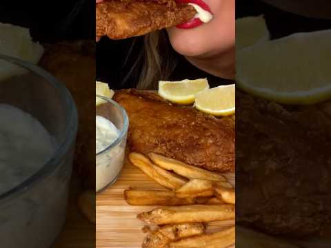 Eating Fish & Chips! #asmr #food #yumyum #fishandchips