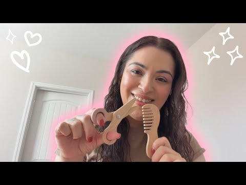 ASMR| Te corto tu cabello 💇🏻‍♀️ y te arreglo💄- atención personal ✨