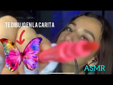 ASMR ROLEPLAY SOFT SPOKEN / TE PINTO TU CARITA MI AMOR ❤️