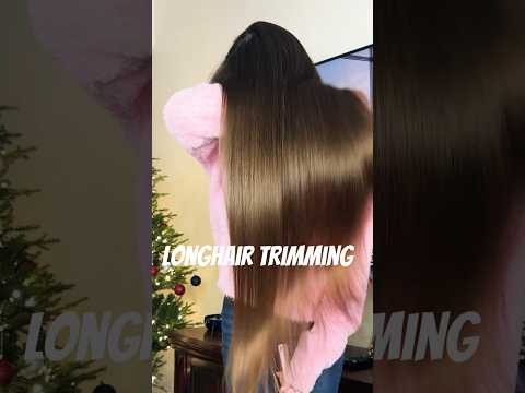 Longhair trimming today on my YouTube channel! #ingashasmr #longhairtrimm #shinyhair