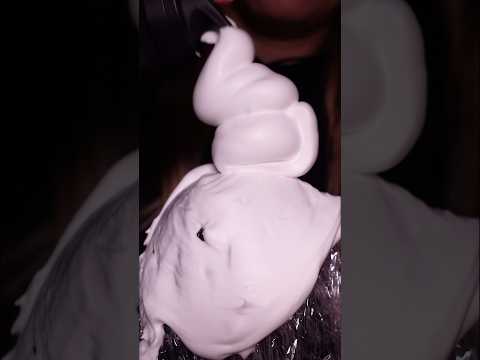 How satisfying is this ASMR 😍 #relaxingsound #asmrfoam #asmrshorts #asmrshaving