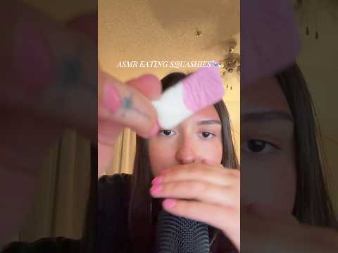 ASMR EATING SQUASHIES 🍬 #capcut #asmr #relax