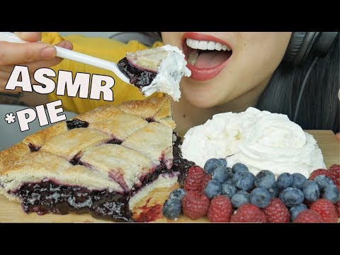 ASMR Blueberry PIE (EATING SOUNDS) NO TALKING | SAS-ASMR