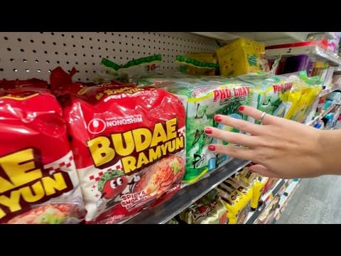 Public ASMR at an Asian Market + Haul🍜😋