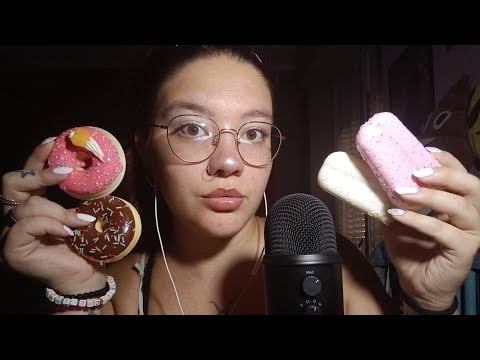 100% BRIVIDI CON I GELATINI E LE CIAMBELLINE SQUISHY (Tapping & Scratching) 😴💜 | ASMR ITA