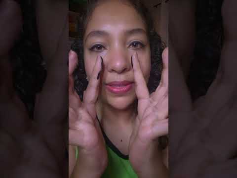 ASMR SPA facial, rolo de jade, máscara preta removedora #asmr