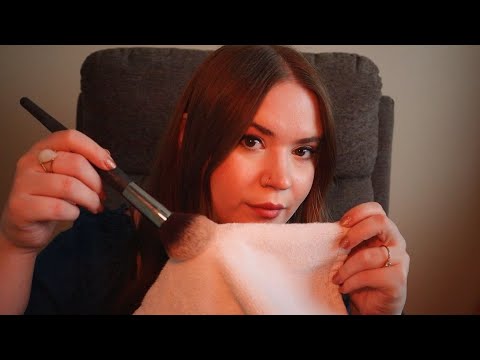 Mic Brushing & Towel ASMR | Whispered