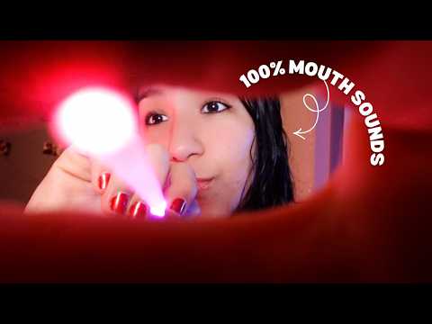 ASMR | Lluvia de Mouth Sounds (más visuales para matar el insomnio)