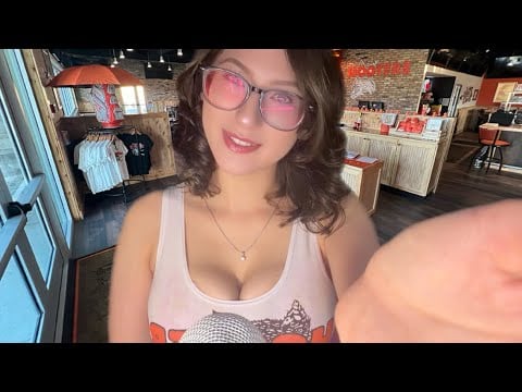 ASMR Hooters Girl Takes Care of You 🍔🧡 (personal attention)