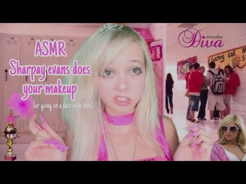 ASMR Sharpay Evans does your makeup!👛👑 (ur going on a date with Troy)
