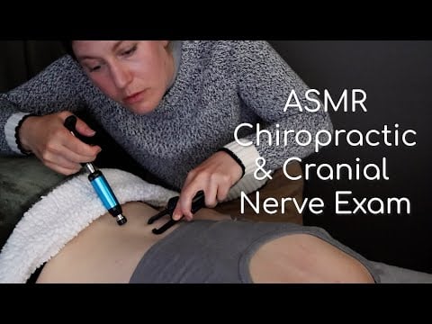 ASMR Chiropractic Assessment for Low Back Pain *with Cranial Nerve Test