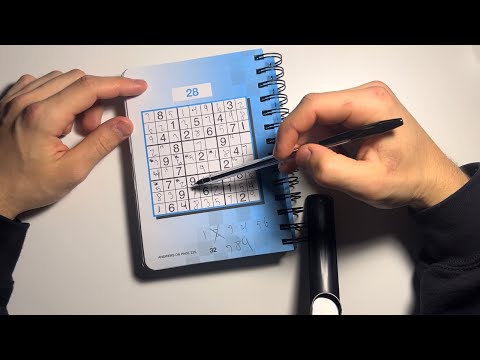 ASMR: Sleep Deprived man does a sudoku