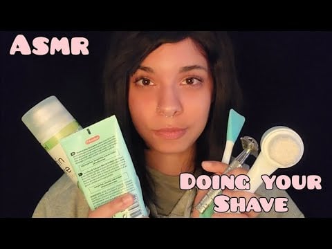 ASMR ◇ Shaving your beard/mustache 💫 (layered sounds)