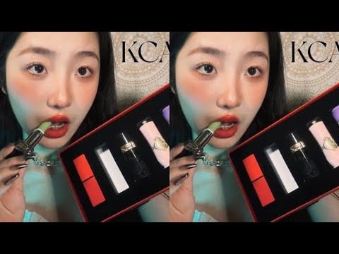 KC Sleep Aid Eating 6 Famous Lipsticks Delicious Lipstick Sound