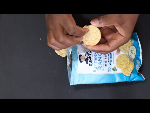 BUTTERMILK RANCH RICE CRISP ASMR EATING SOUNDS