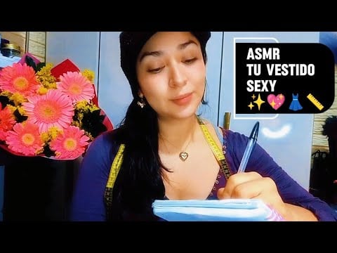  🧵✨ ASMR modista | atención personal | prueba de vestido | sonidos suaves | relajación profunda👗📏🎀