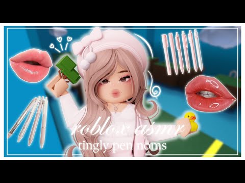 ꒰ roblox asmr 🌸 ꒱ ⋆˚࿔ NOM NOM NOMMING ON YOUR PEN .ᐟ 𝜗𝜚˚⋆