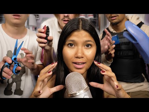 ASMR BOYS TRY TO GIVE ME TINGLES