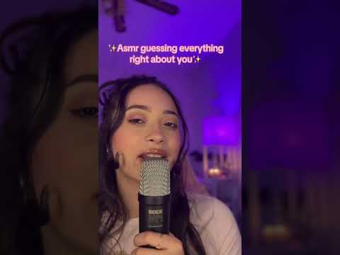 ASMR GUESSING EVERYTHING RIGHT ABOUT YOU #asmr