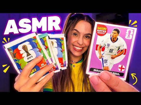 ASMR ABRINDO ÚLTIMOS PACOTINHOS DE FIGURINHAS - TIREI UMA LEGEND 👀
