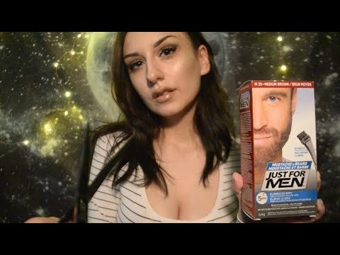 ASMR Beard Trim & Dye Treatment