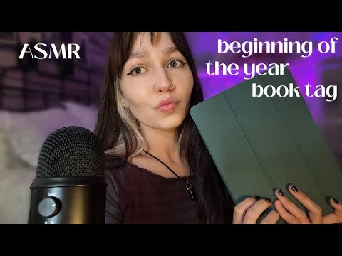 ASMR beginning of the year book tag 📚🎧w/ trigger assortment