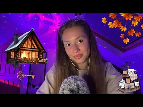 ASMR autumn lodge check in 🍂 