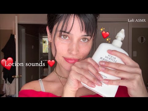 Sticky ASMR w/ lotion, gripping, hands and mouth sounds 🌹