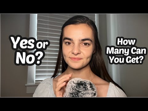 ASMR Whispering 150 Yes or No Trivia Questions | How Many Can You Get?