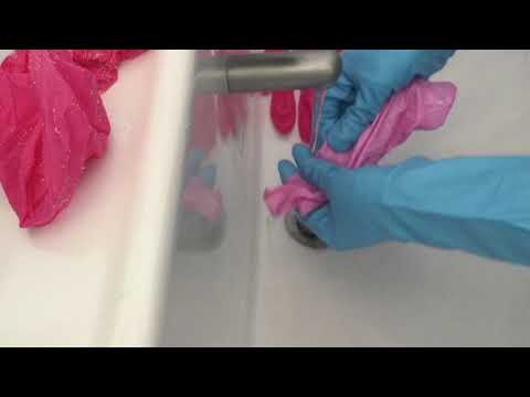 RUBBER GLOVES 👋 Cleaning my Latex gloves 💦 [[ASMR]]