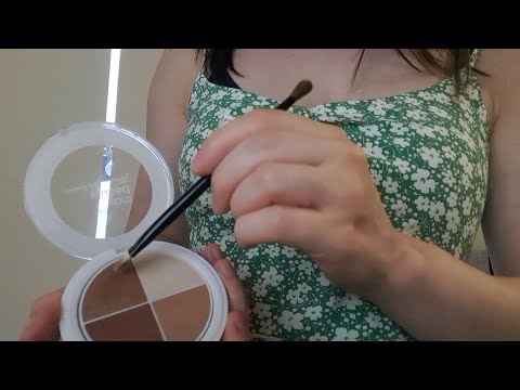 ASMR doing your makeup with *subtle* gum chewing (no talking)