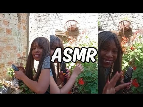 ASMR AO AR LIVRE – CONHEÇA MINHAS PLANTINHAS  #asmr  #asmrsounds  #plantas