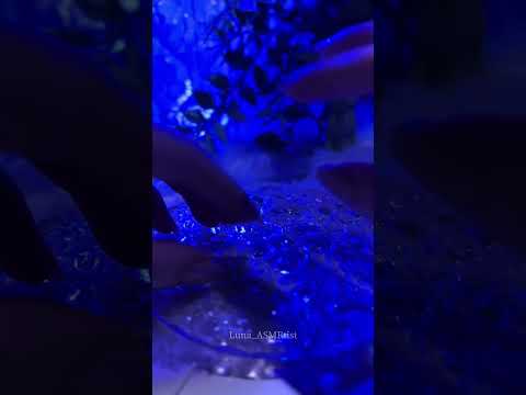ASMR tapping and scratching🩵clear plate#asmr #shorts #tapping