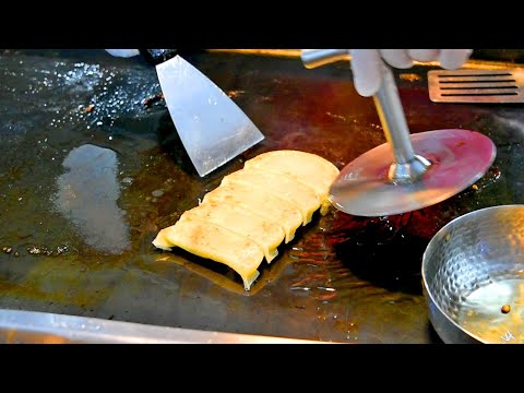 Egg Fried Crescent Dumplings | Korean Street Food