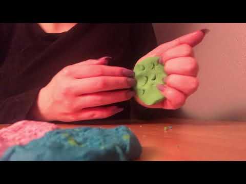 ASMR Playing/Tapping With Play Doh! No Talking Lofi