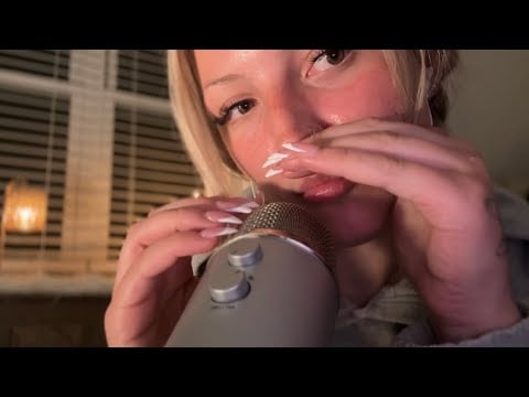 ASMR up close cupped whisper + mic scratching (max sensitivity) 💤
