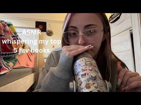 ASMR whispering my top 5 fav books