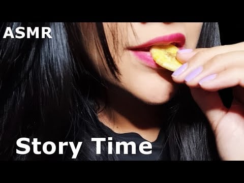 ASMR COMIENDO CHIPS DE BANANA | Story Time "Citas de mi amiga" | ASMR en Español