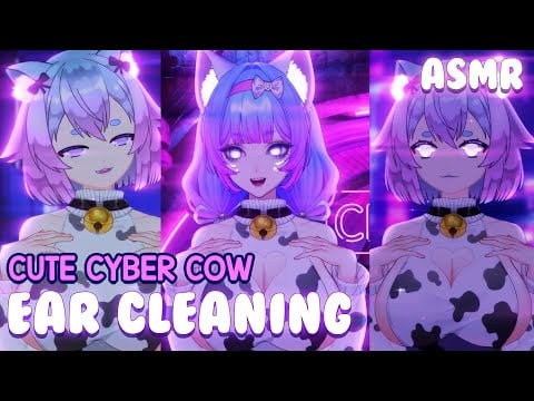 ASMR Ear Cleaning | The Best of Cute Cyber Cow