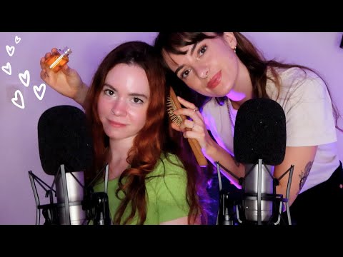 ASMR FR | Je m'occupe de ma meilleure amie 💕 (brossage cheveux, soin, massage crânien...)