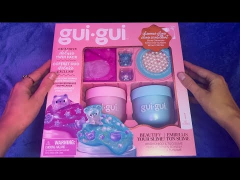ASMR Trying Gui Gui Slime for the First Time (Whispered)