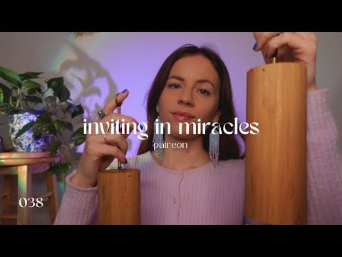 ASMR REIKI | being open to miracles | koshi chimes, plucking blockages, guided visualisation