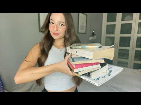 ASMR Fav Books & Book Triggers 📚⊹₊⟡⋆ (Page Flipping, Book Taps)