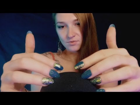 ASMR Up Close Whispers & Microphone Scratching & Brushing