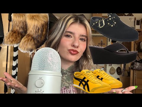 [ASMR] UPDATED SHOE COLLECTION 👠 (tapping+scratching)